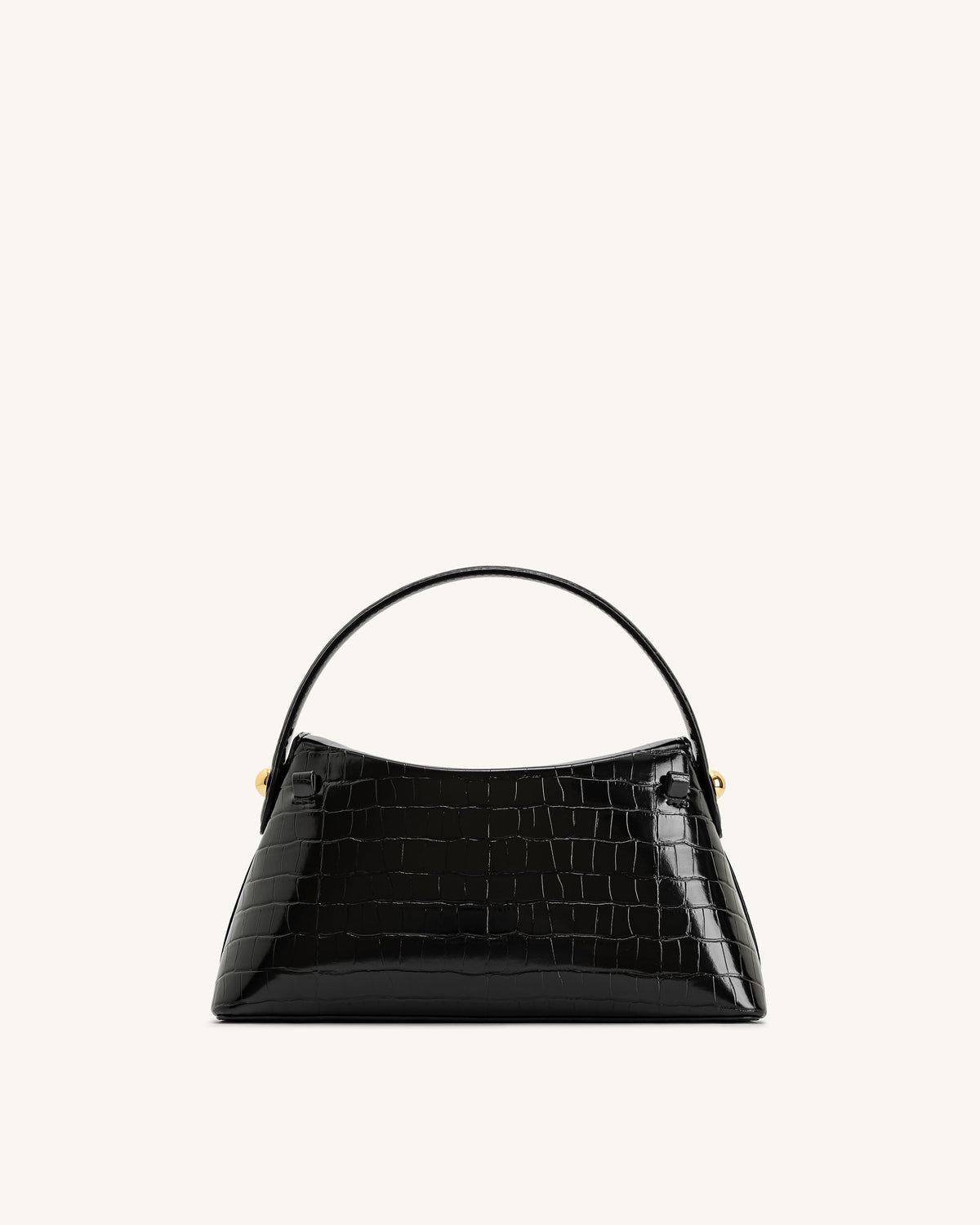 Talia Top Handle Bag - Black Croc | JW PEI