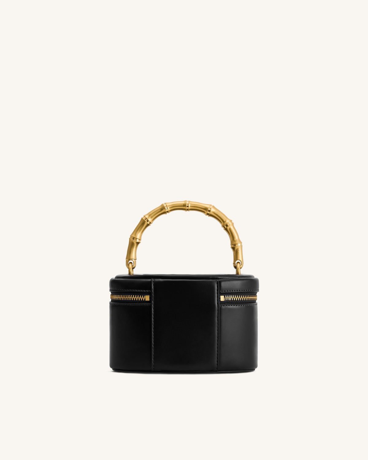 Natalie Metal Geometric Pendant Handle Bag - Black | JW PEI