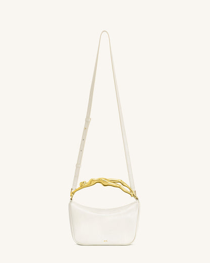 Jenny Human-shaped Handle Handbag - White | JW PEI