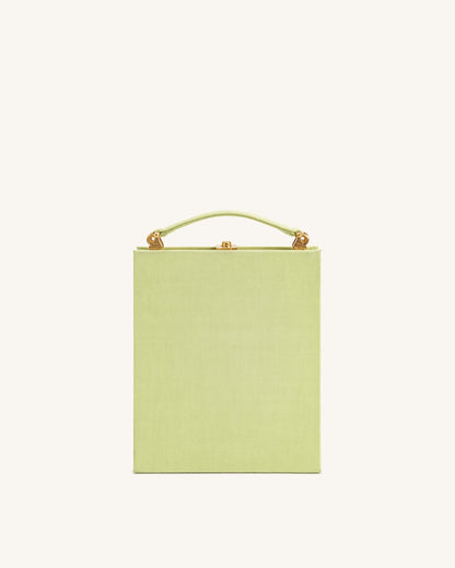 Taya-Puppy Pattern Book Shape Clutch Bag - Light Green | JW PEI