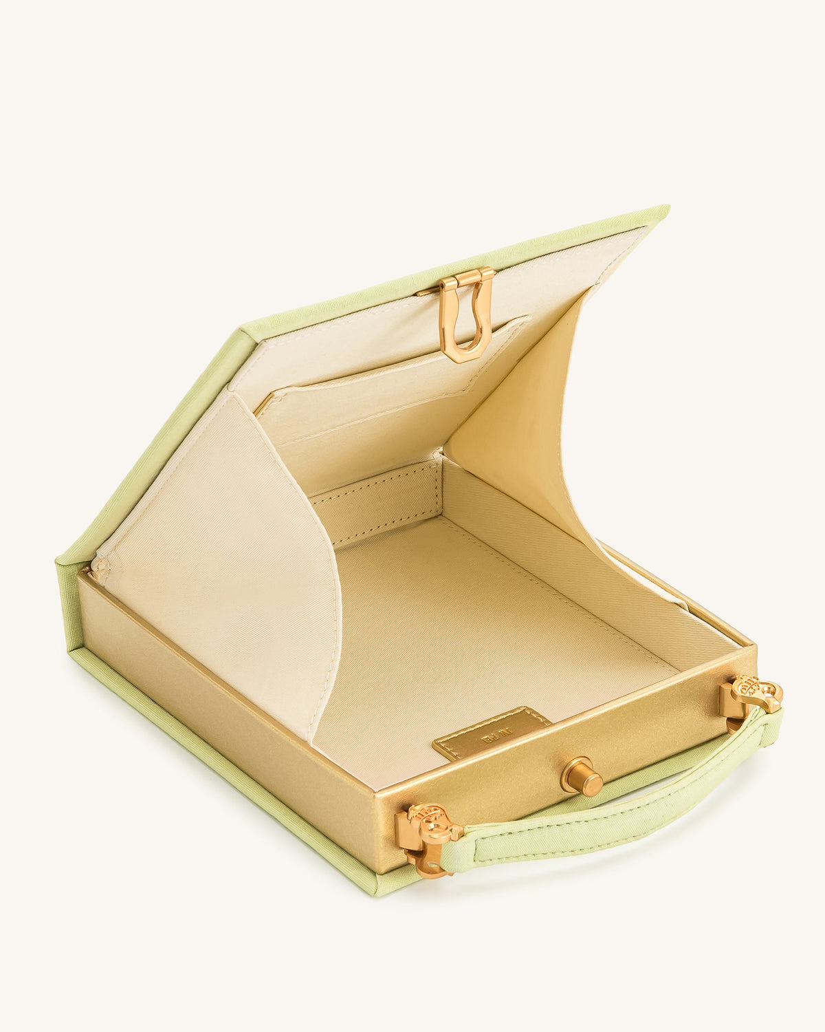 Taya-Puppy Pattern Book Shape Clutch Bag - Light Green | JW PEI