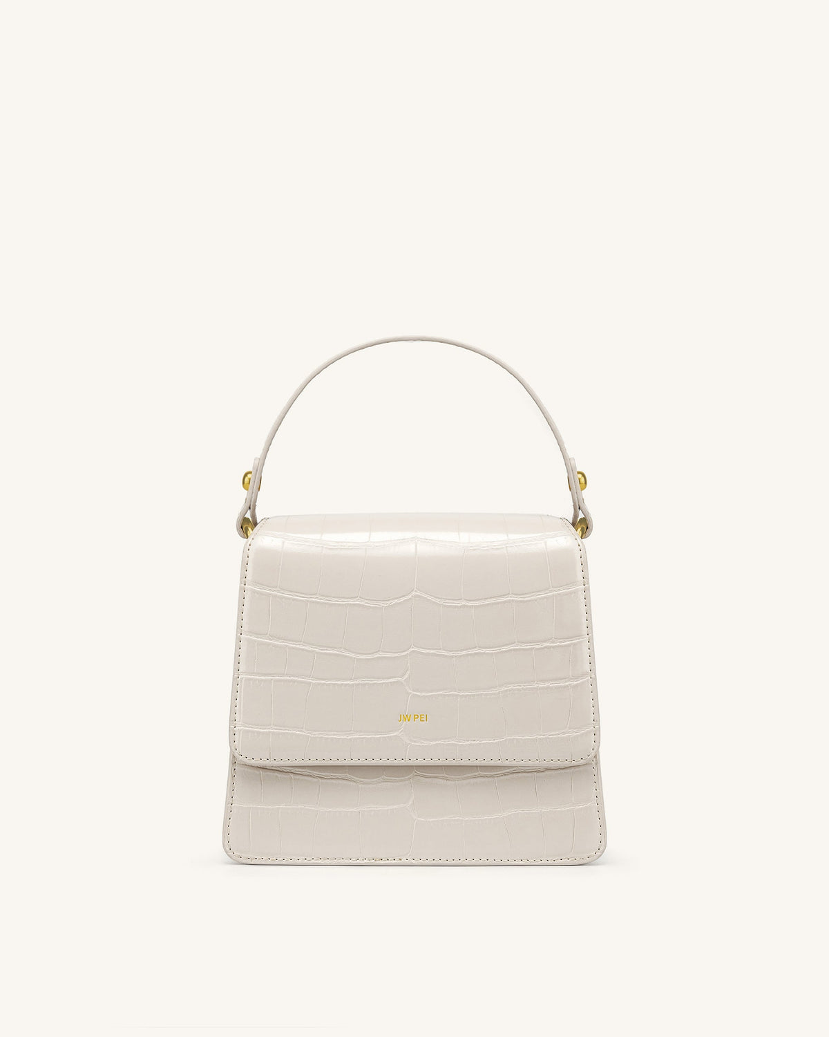 FAE Top Handle Crossbody - Ivory Croc | JW PEI
