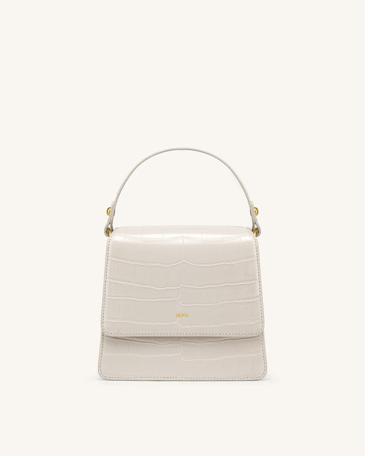 FAE Top Handle Crossbody - Ivory Croc | JW PEI