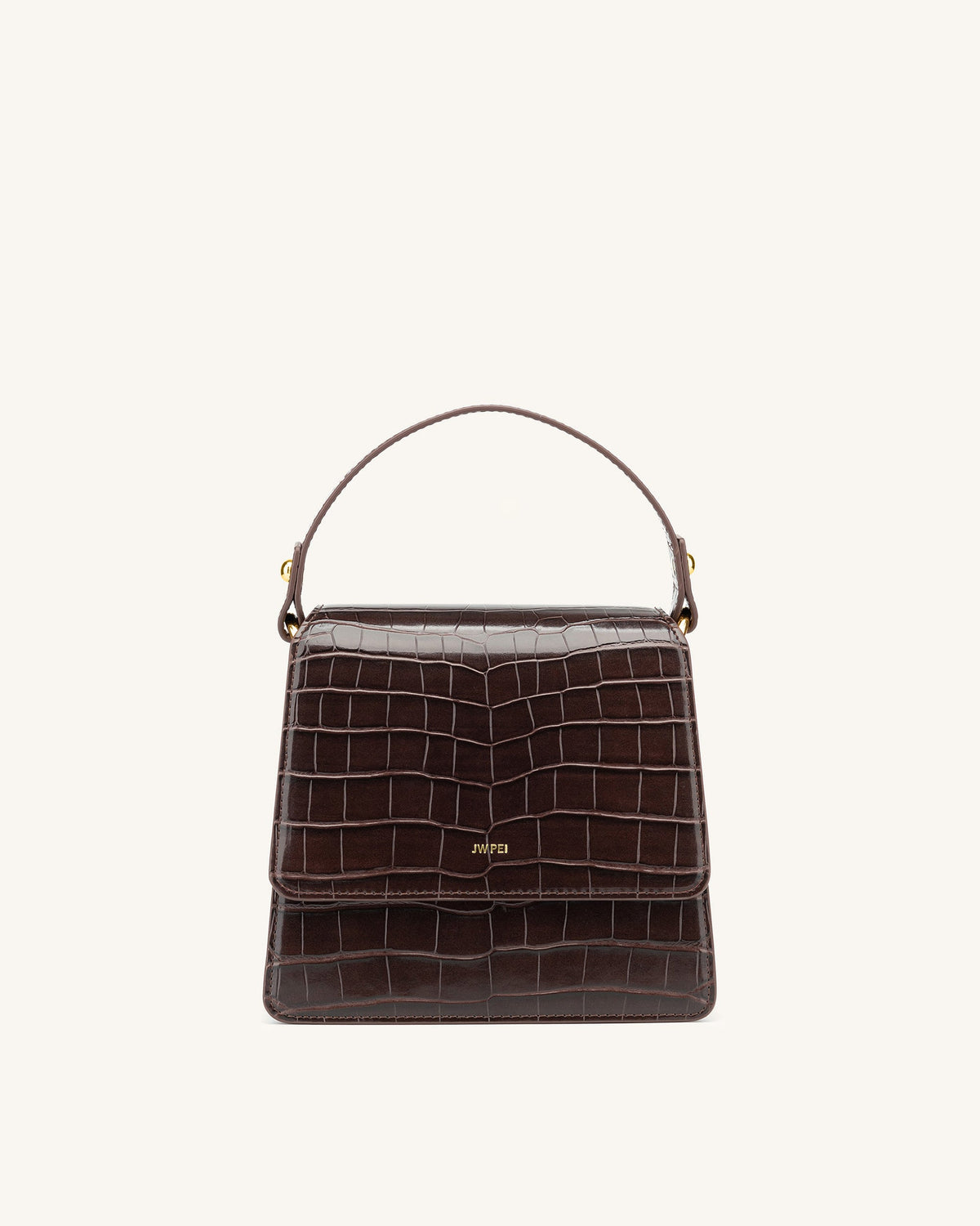 FAE Top Handle Crossbody - Nutella Croc | JW PEI