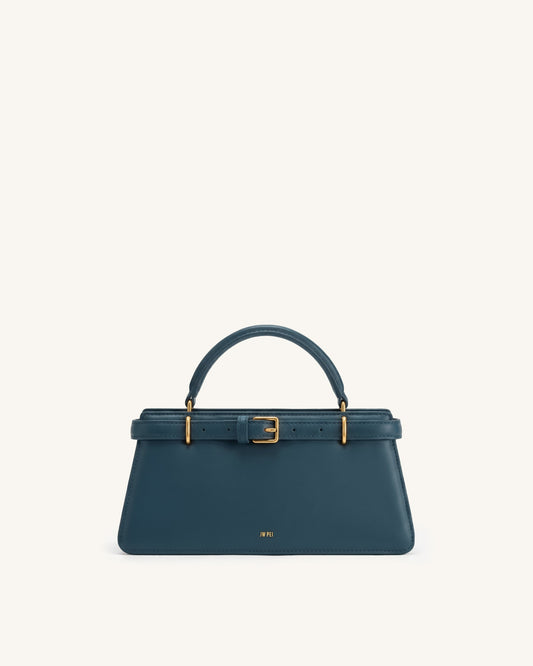 Elena Classic Top Handle Bag - Navy | JW PEI