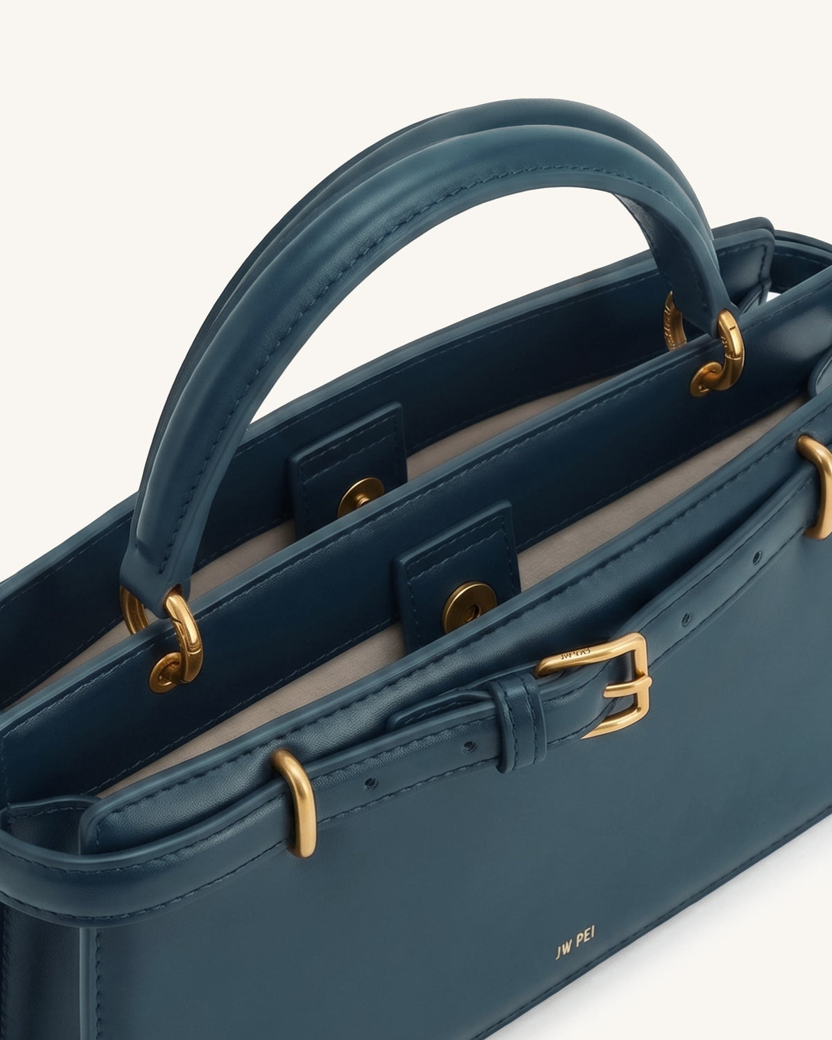 Elena Classic Top Handle Bag - Navy | JW PEI