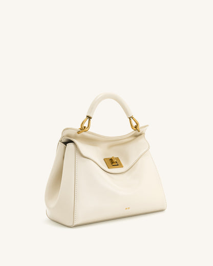 Lucia Classic Top Handbag - White | JW PEI