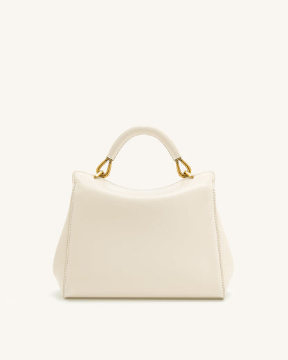 Lucia Classic Top Handbag - White | JW PEI
