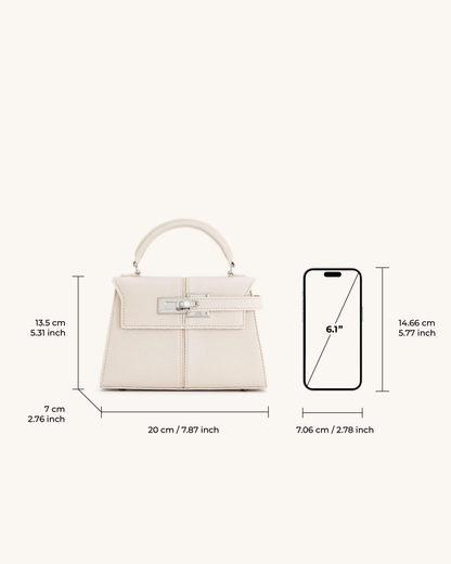 Elise Top Handle Bag - White | JW PEI