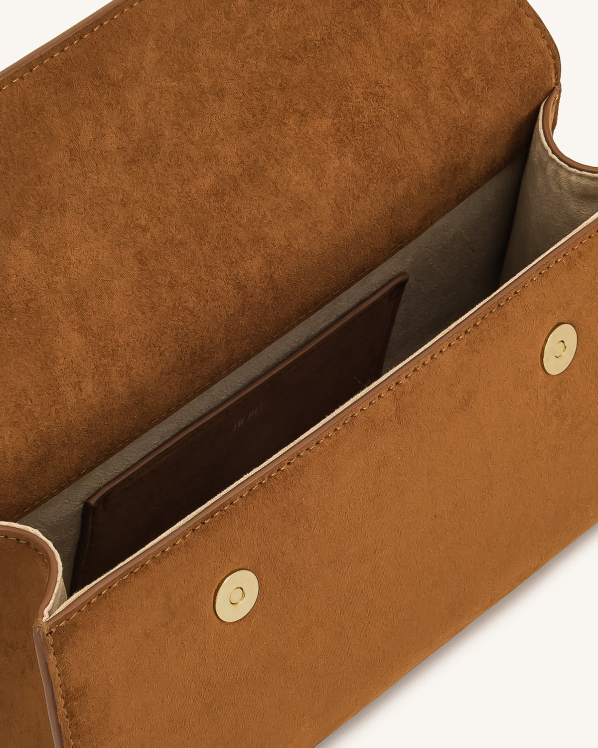 Keyla Faux Suede Top Handle Bag - Brown | JW PEI