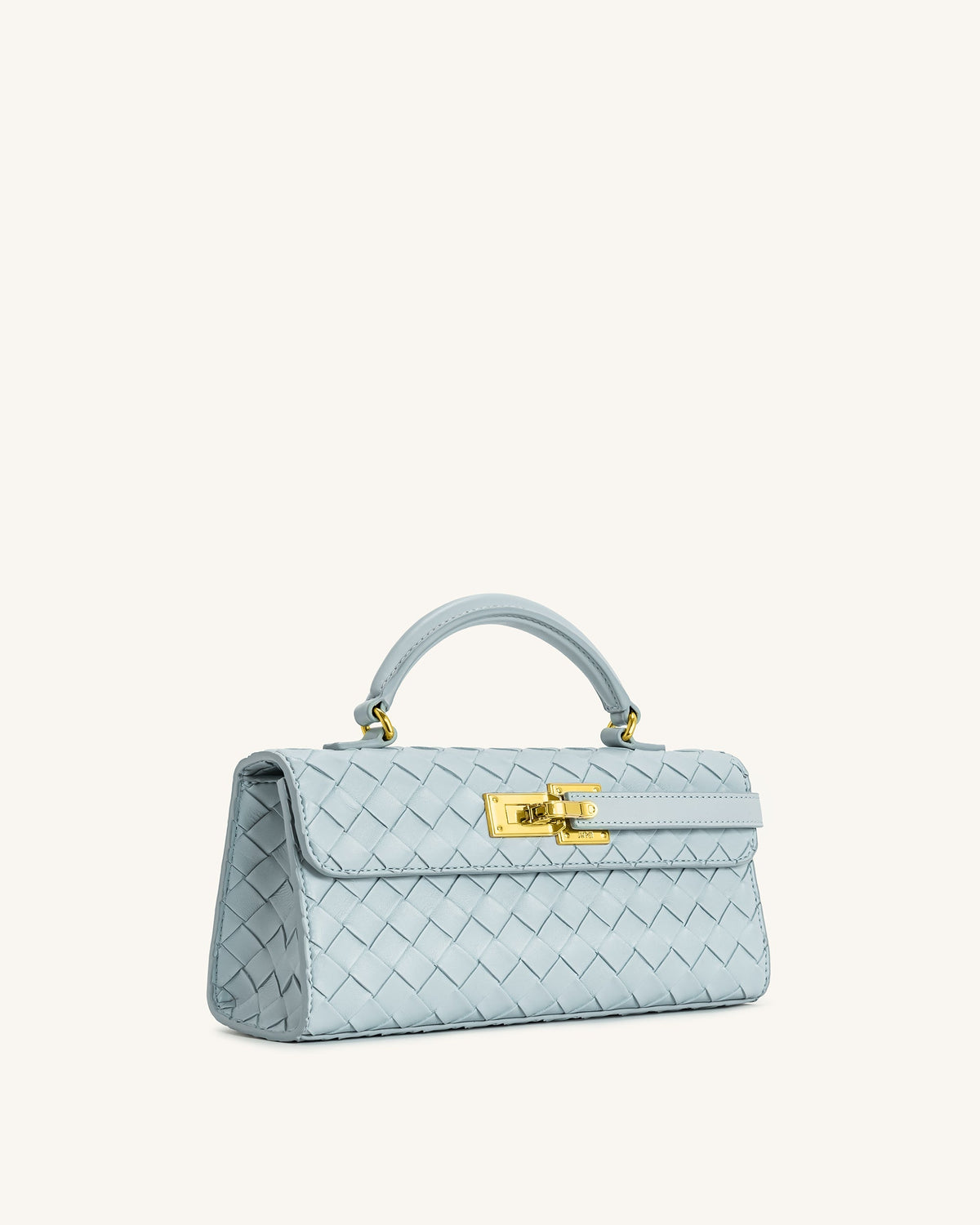 Keyla Weave Texture Top Handle Bag - Blue | JW PEI