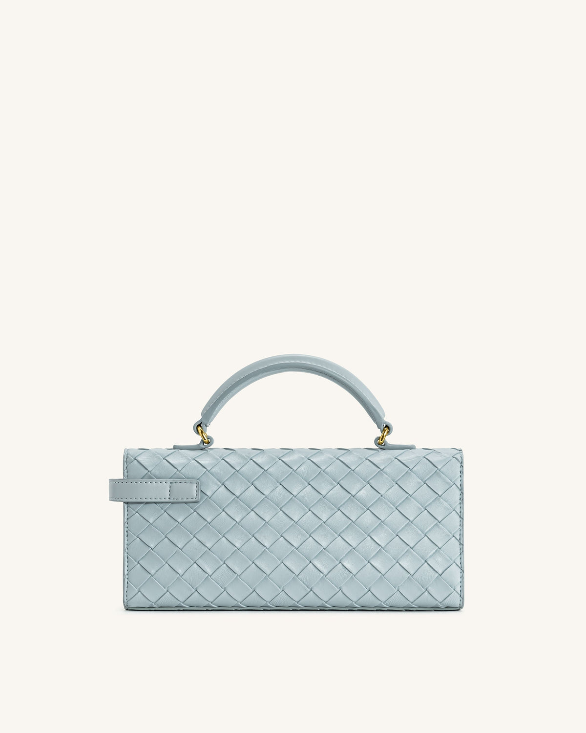 Keyla Weave Texture Top Handle Bag - Blue | JW PEI