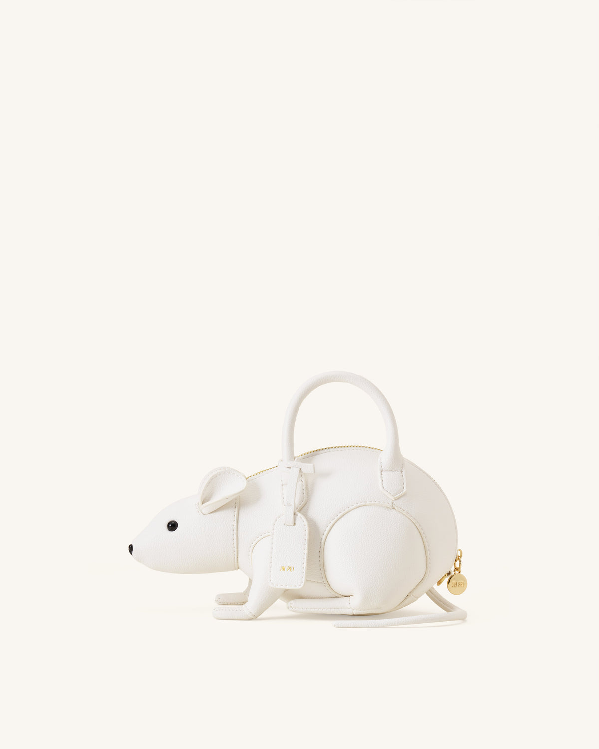 Mia Mouse Top Handle Bag - White | JW PEI