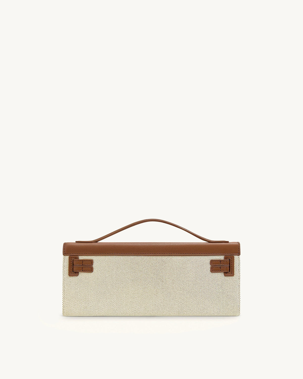 Bria Structured Top Handle Bag - Brown Canvas | JW PEI