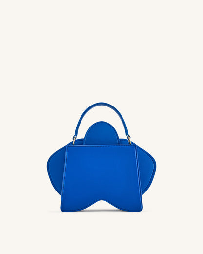 Flora Orchid Shaped Top Handle Bag - Blue | JW PEI
