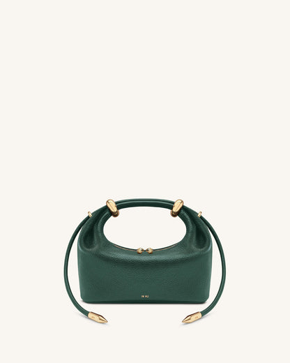 Ellie Metal Ring Embellished Top Handle Bag - Forest Green | JW PEI