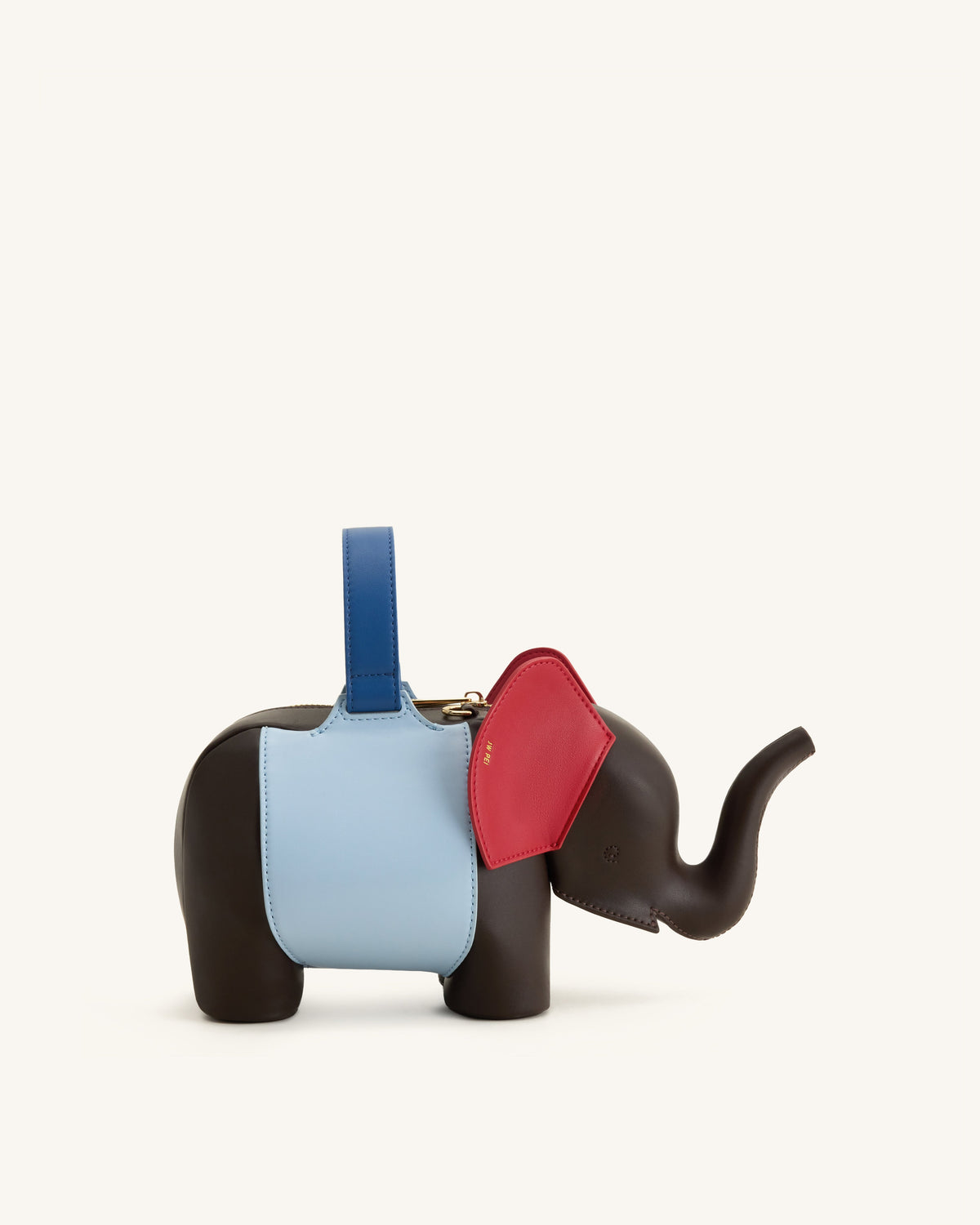 Claire Elephant Shaped Handbag - Dark Brown/Blue | JW PEI