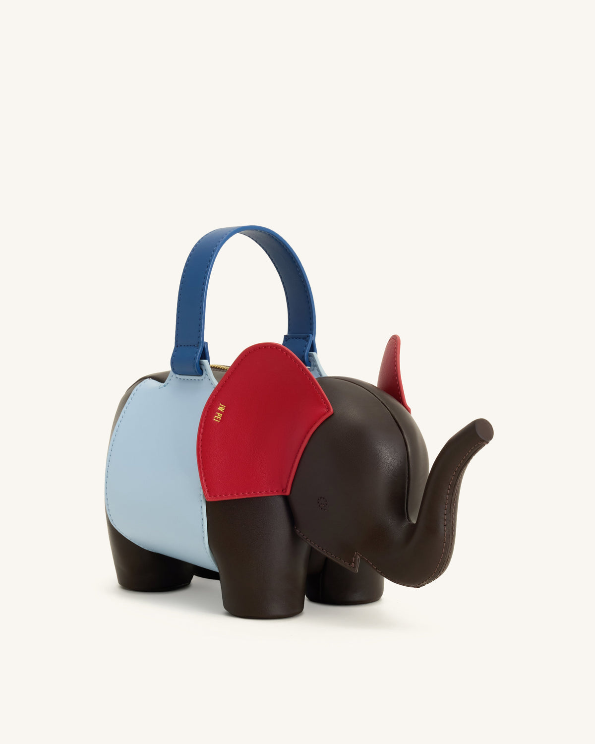 Claire Elephant Shaped Handbag - Dark Brown/Blue | JW PEI