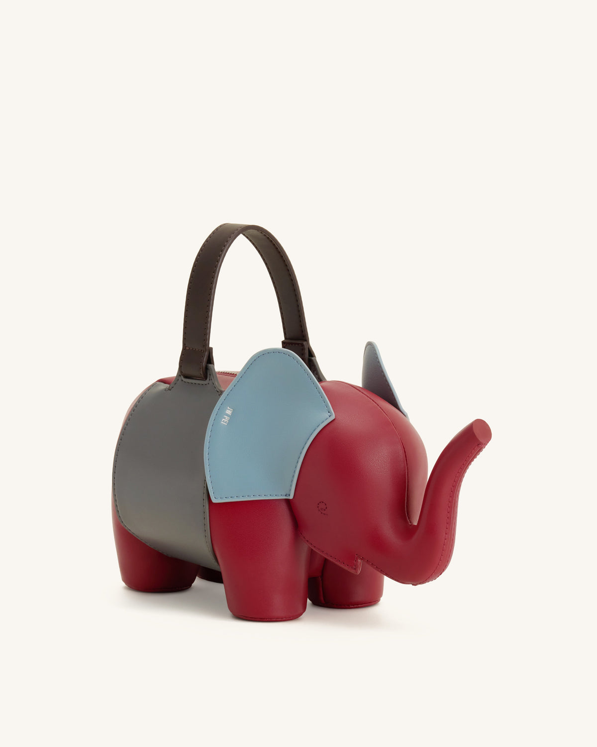 Claire Elephant Shaped Handbag - Red/Dark Gray | JW PEI