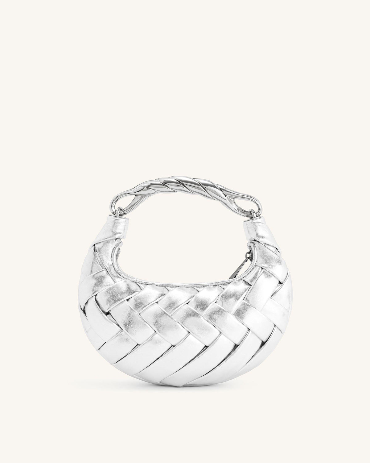 Orla Weave Handbag - Silver | JW PEI