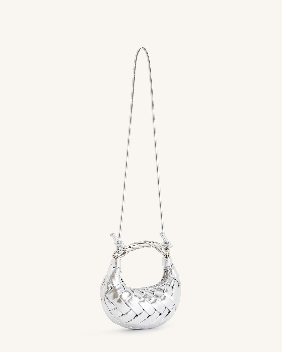 Orla Weave Handbag - Silver | JW PEI