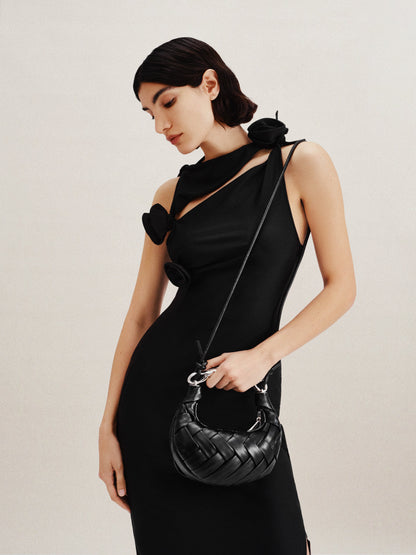 Orla Weave Handbag - Black | JW PEI