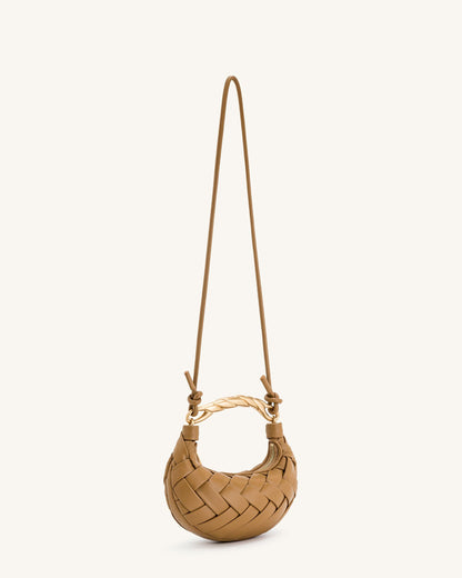 Orla Weave Handbag - Brown | JW PEI