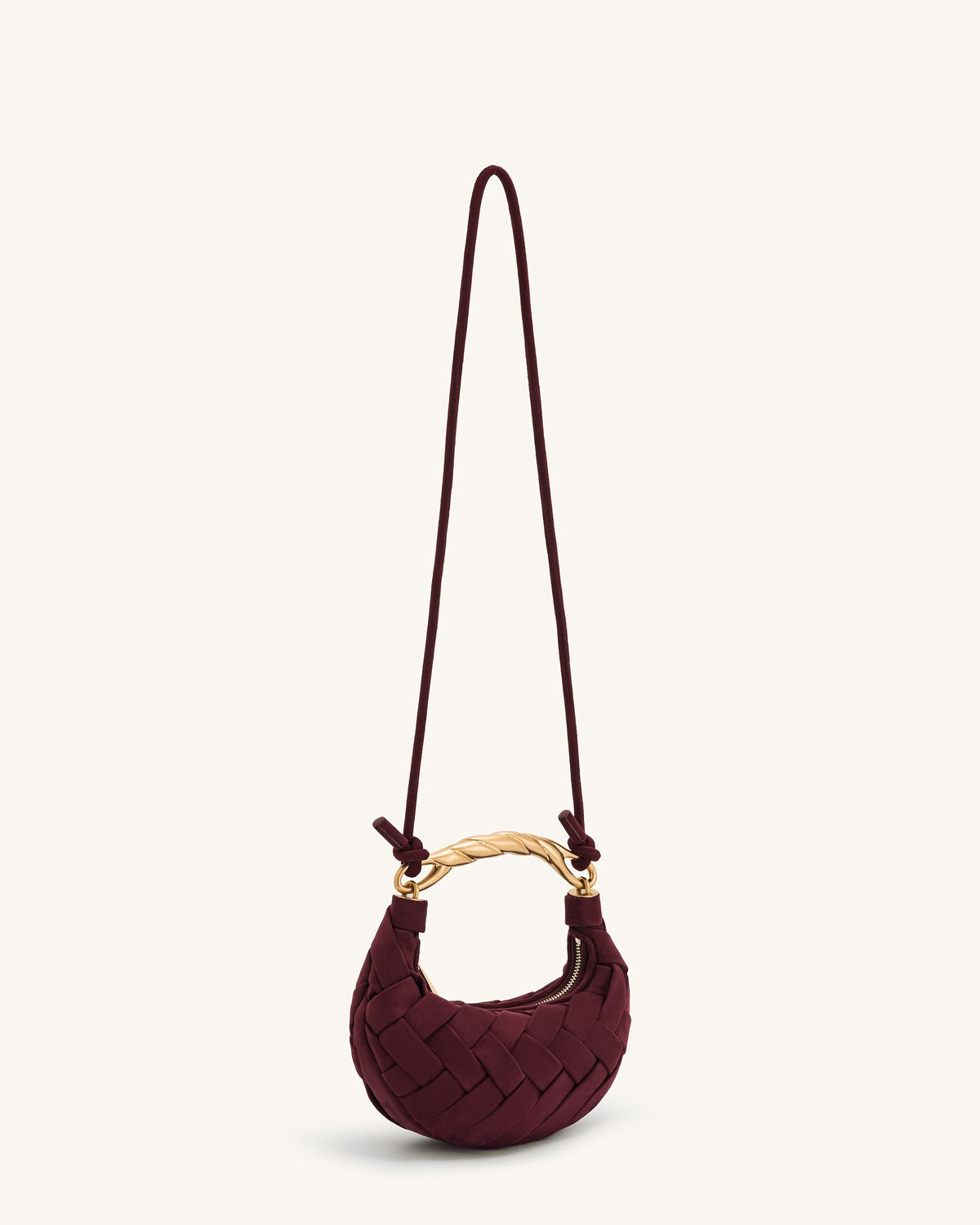 Orla Weave Handbag - Claret | JW PEI