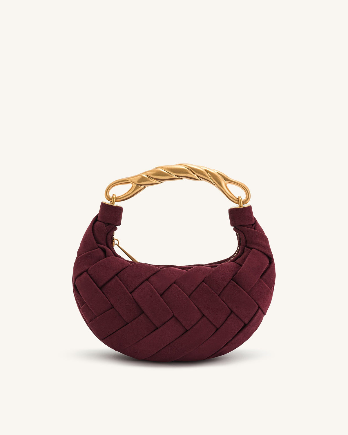 Orla Weave Handbag - Claret | JW PEI