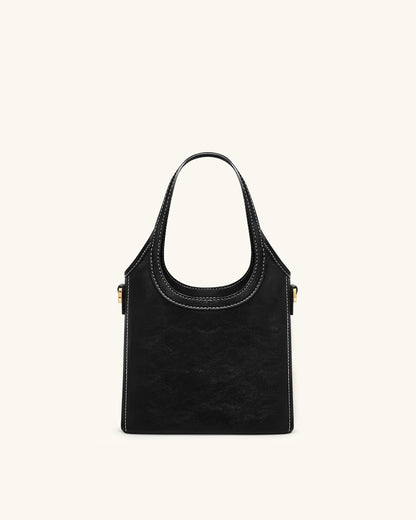 Brooke Mini Belted Embellished Top Handle Bag - Black | JW PEI
