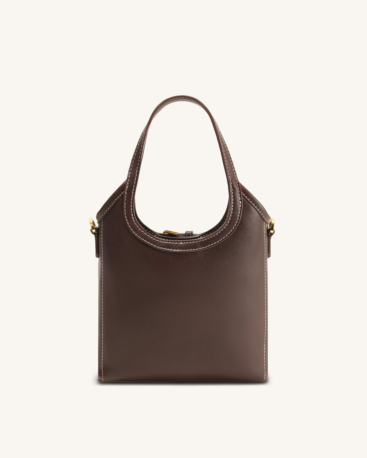 Brooke Mini Belted Embellished Top Handle Bag - Dark Brown | JW PEI
