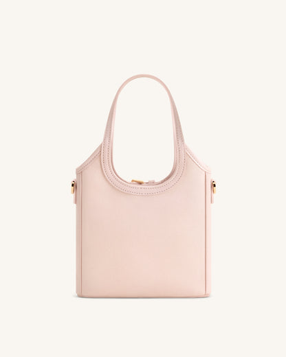 Brooke Mini Belted Embellished Orchid Beaded Top Handle Bag - Pink | JW PEI