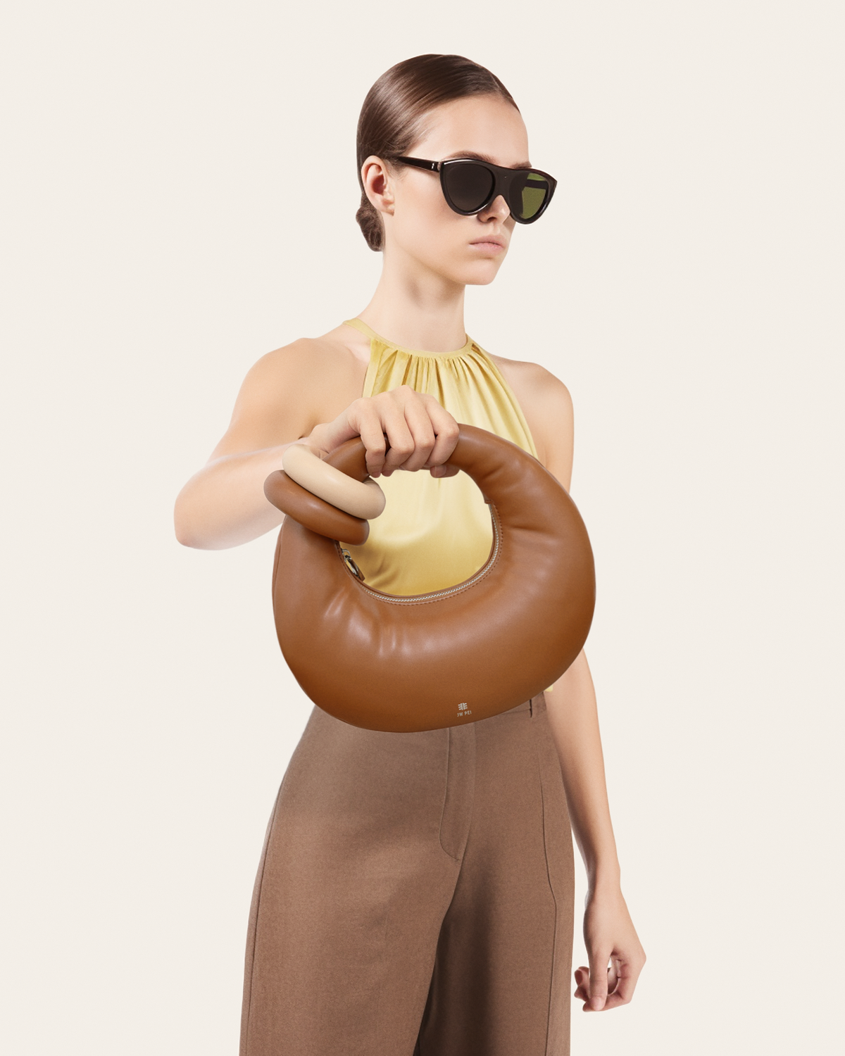 Abacus Top Handle Bag - Brown | JW PEI