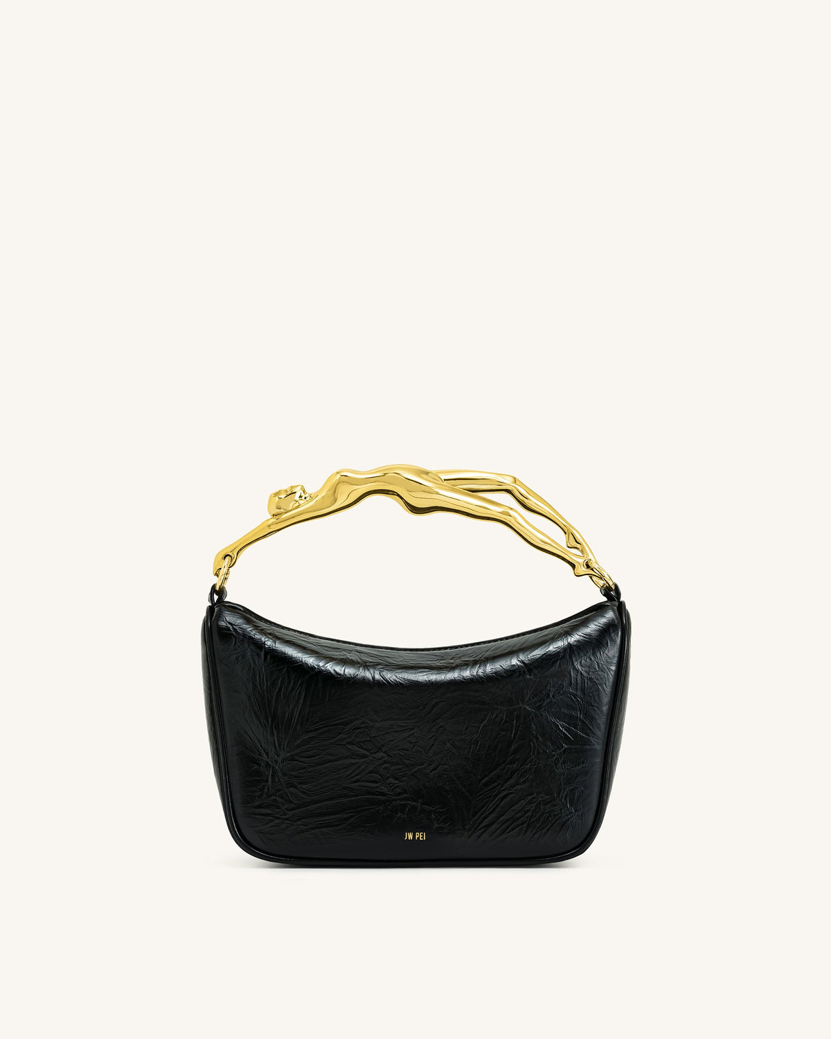 Jenny Human-shaped Handle Handbag - Black | JW PEI
