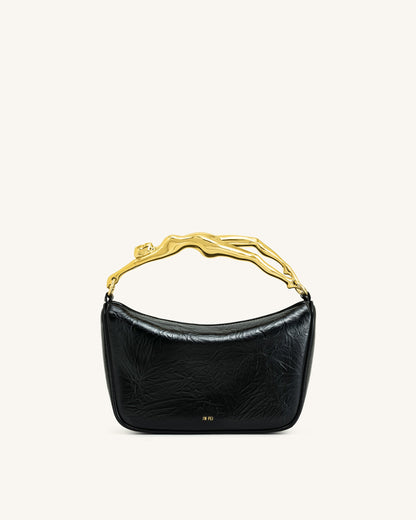 Jenny Human-shaped Handle Handbag - Black | JW PEI