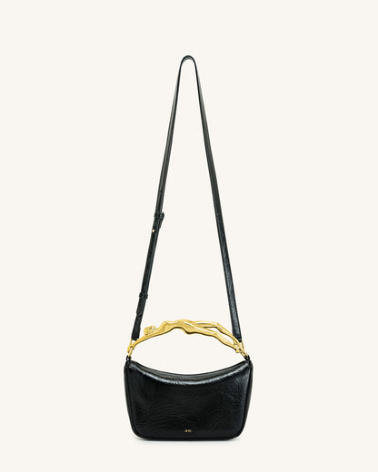 Jenny Human-shaped Handle Handbag - Black | JW PEI