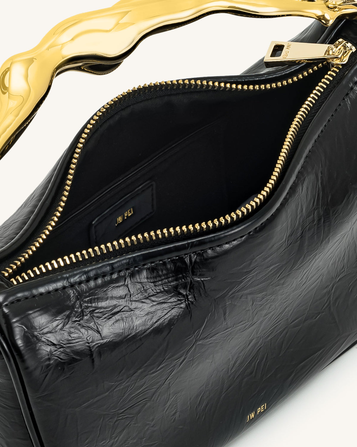 Jenny Human-shaped Handle Handbag - Black | JW PEI