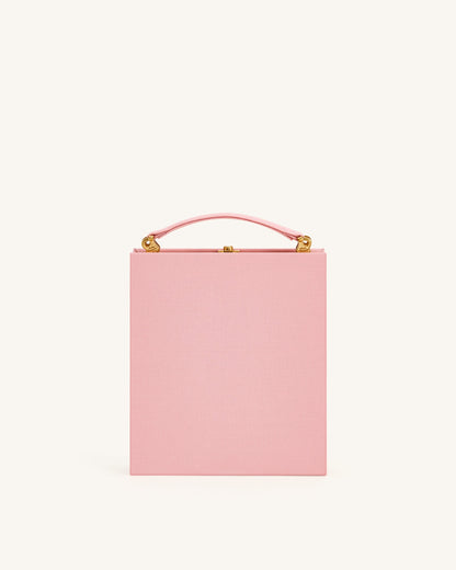 Taya Wine Glass Puppy Pattern Book Shape Clutch Bag - Pink | JW PEI