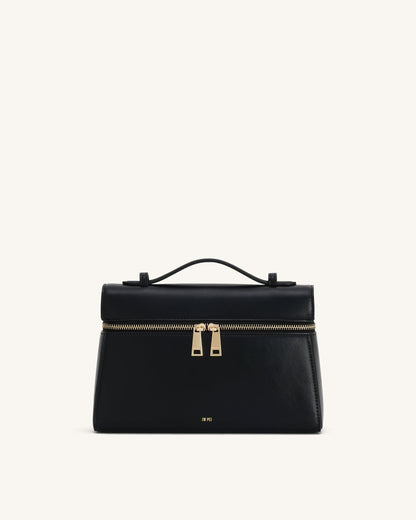 Thea Large Top Handle Bag - Black | JW PEI
