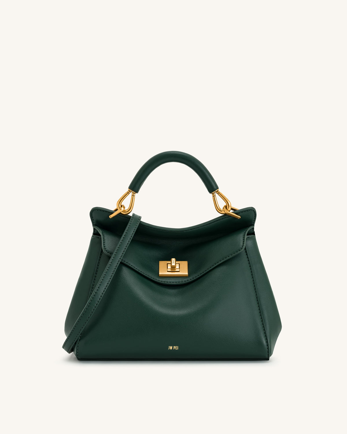 Lucia Classic Top Handbag - Dark Green | JW PEI
