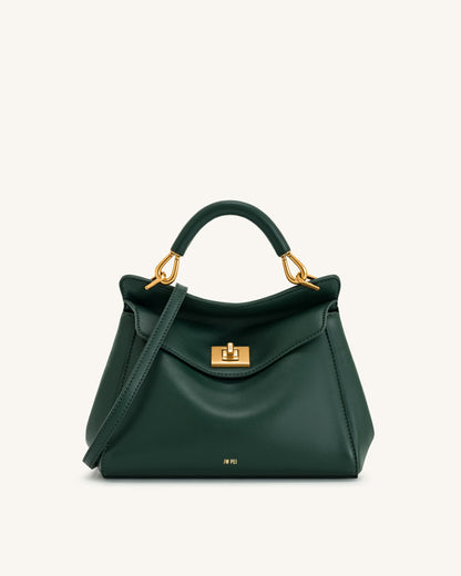 Lucia Classic Top Handbag - Dark Green | JW PEI