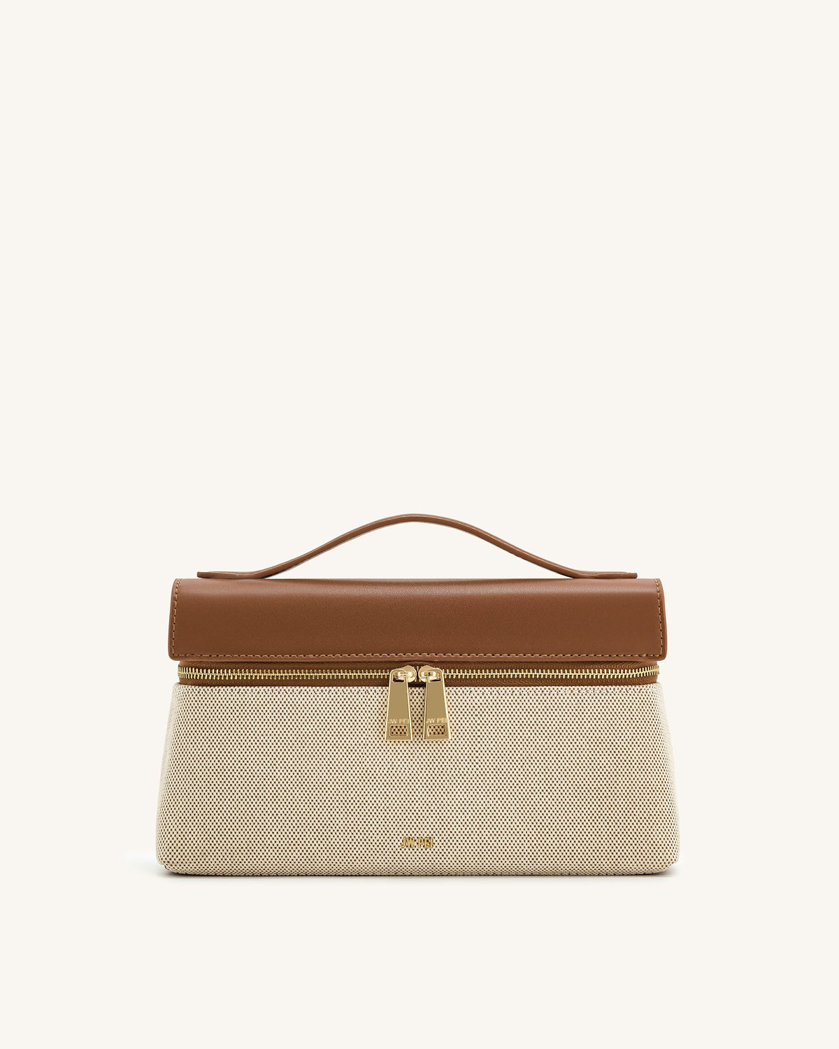Thea Top Handle Bag - Brown Canvas | JW PEI