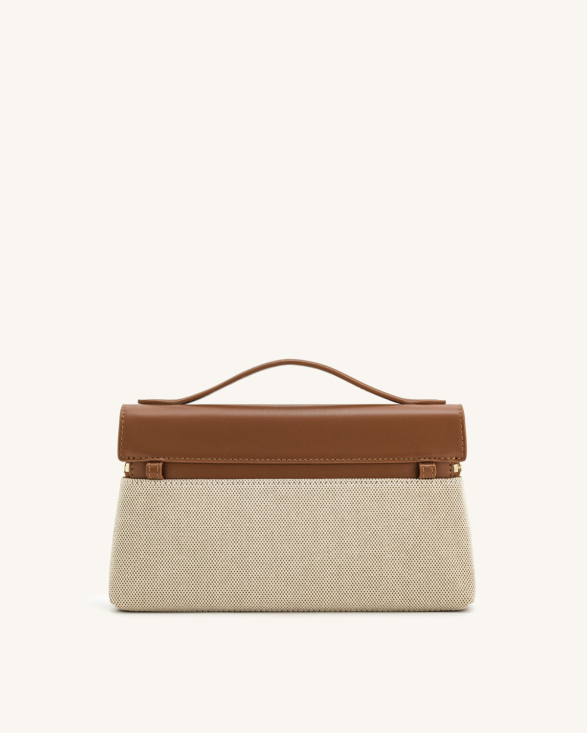 Thea Top Handle Bag - Brown Canvas | JW PEI