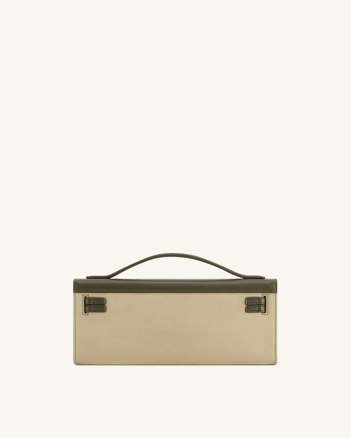 Bria Faux Suede Structured Top Handle Bag - Dark Olive | JW PEI