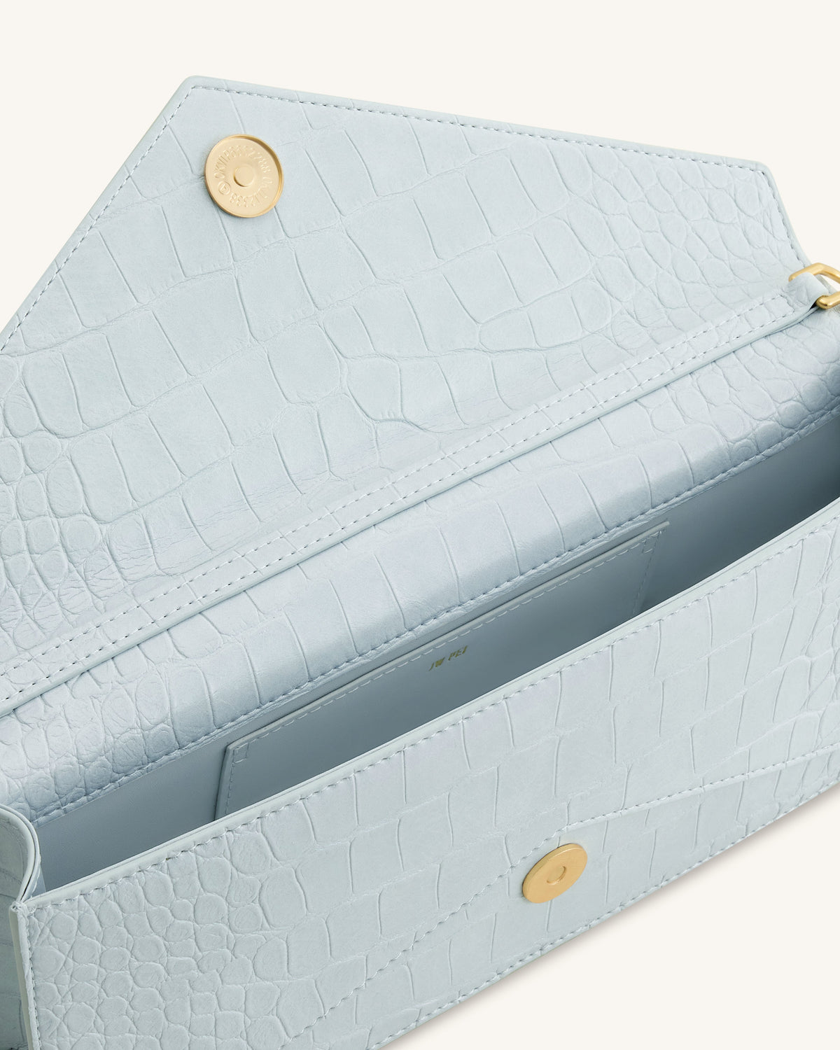 Celeste Envelope Top Handle Bag - Light Blue Croc | JW PEI