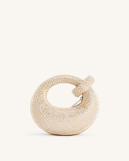 Abacus Artificial Crystal Mini Top Handle Bag - Yellow | JW PEI