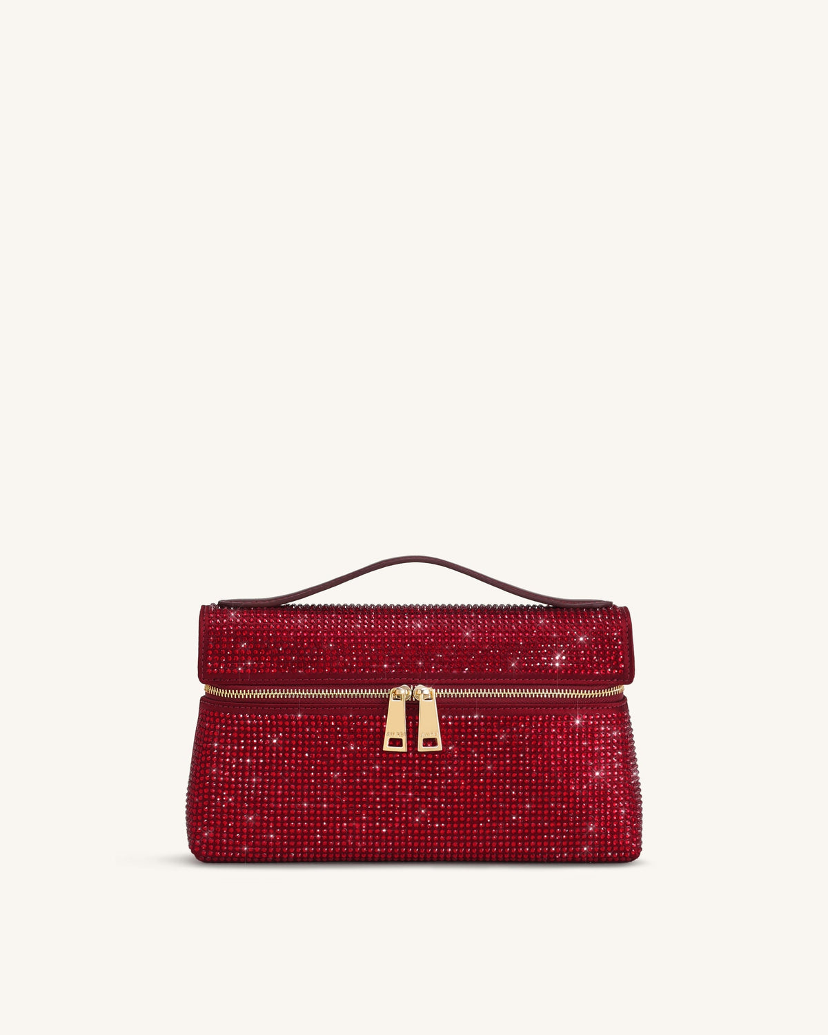 Thea Artificial Crystal Top Handle Bag - Red | JW PEI