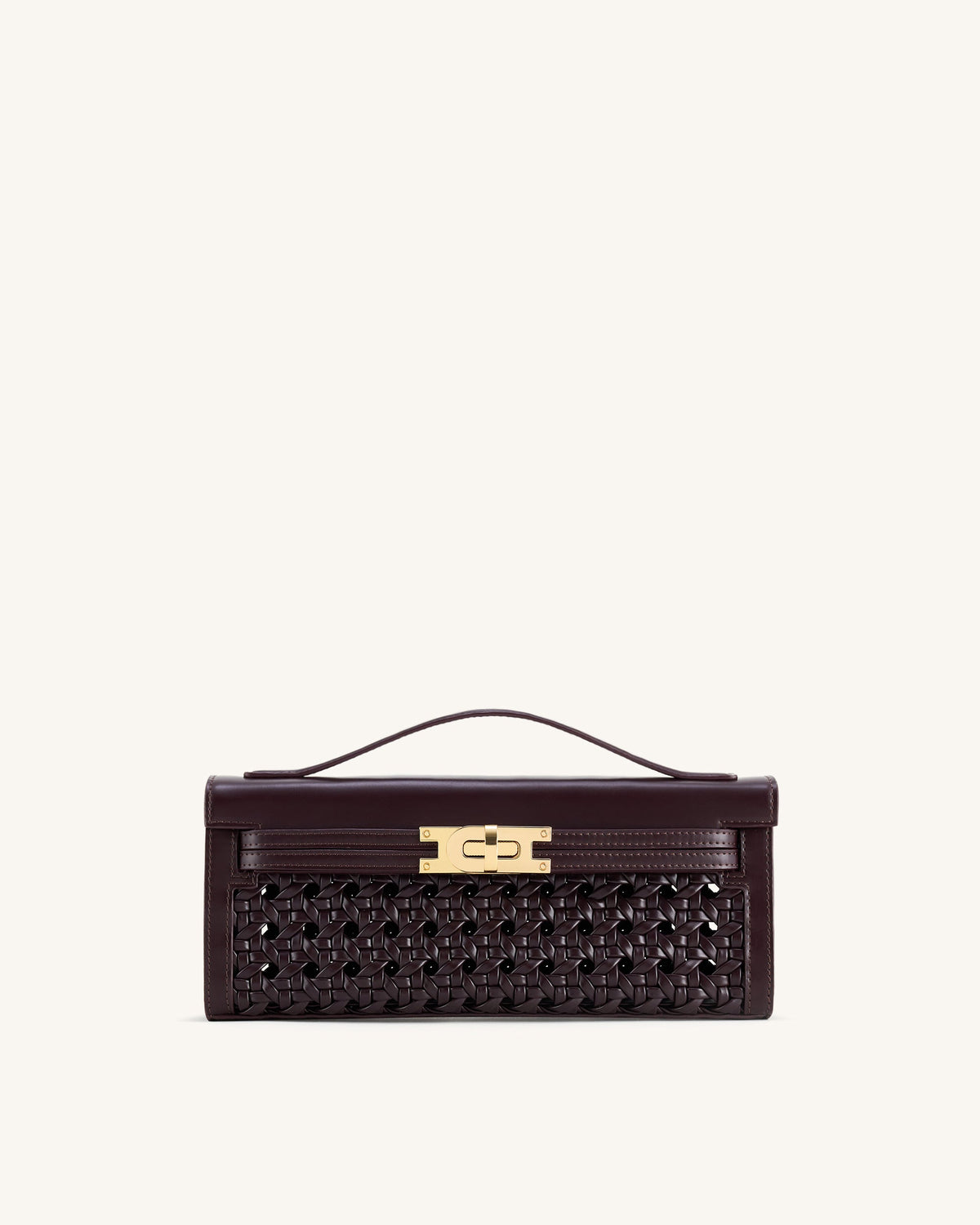 Bria Structured Top Handle Bag - Dark Red | JW PEI