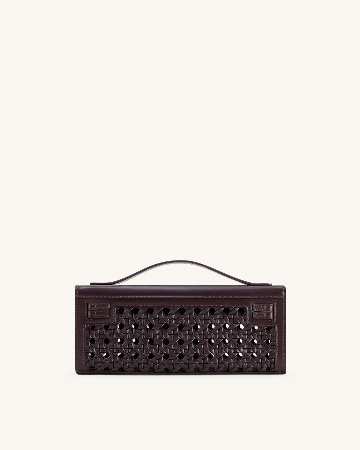 Bria Structured Top Handle Bag - Dark Red | JW PEI