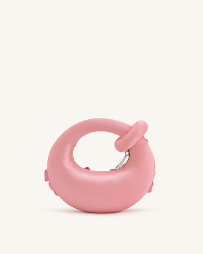 Abacus Embroidered Floral Mini Top Handle Bag - Pink | JW PEI